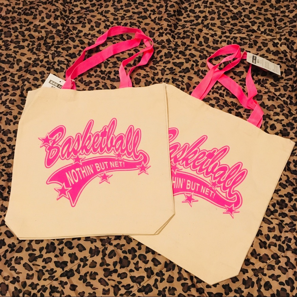 Basketball Canvas tote bags